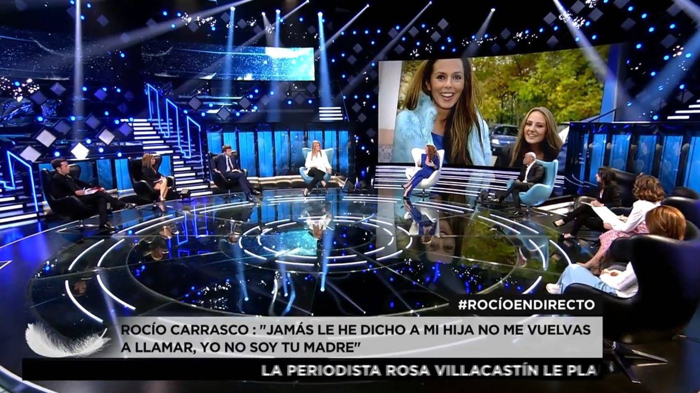 Fotograma de la entrevista a Rocío Carrasco. (Mediaset España)