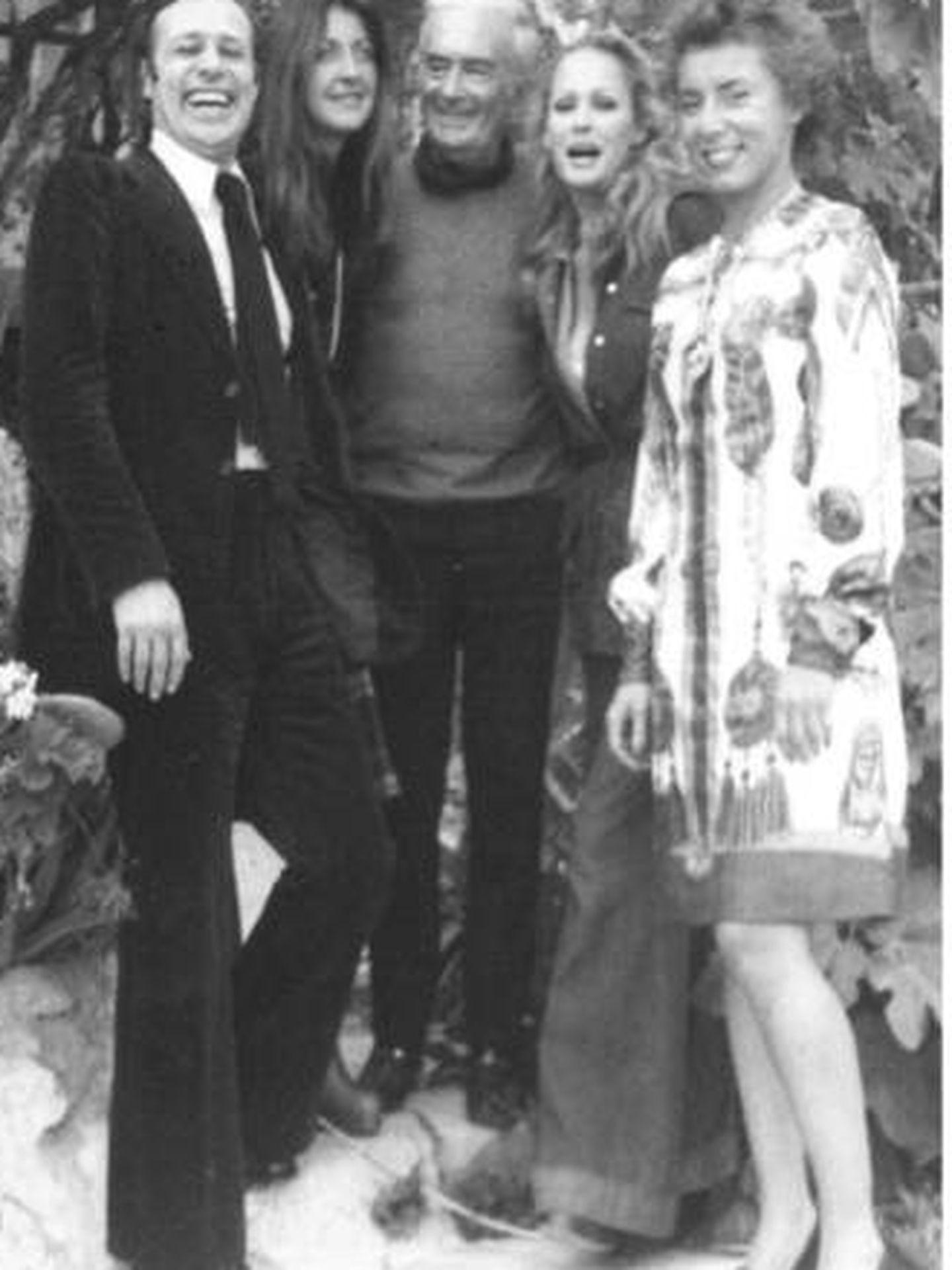 De Hory con Ursula Andress, amiga del impostor, en Ibiza, en 1974 (colección Beltrán Rahola).