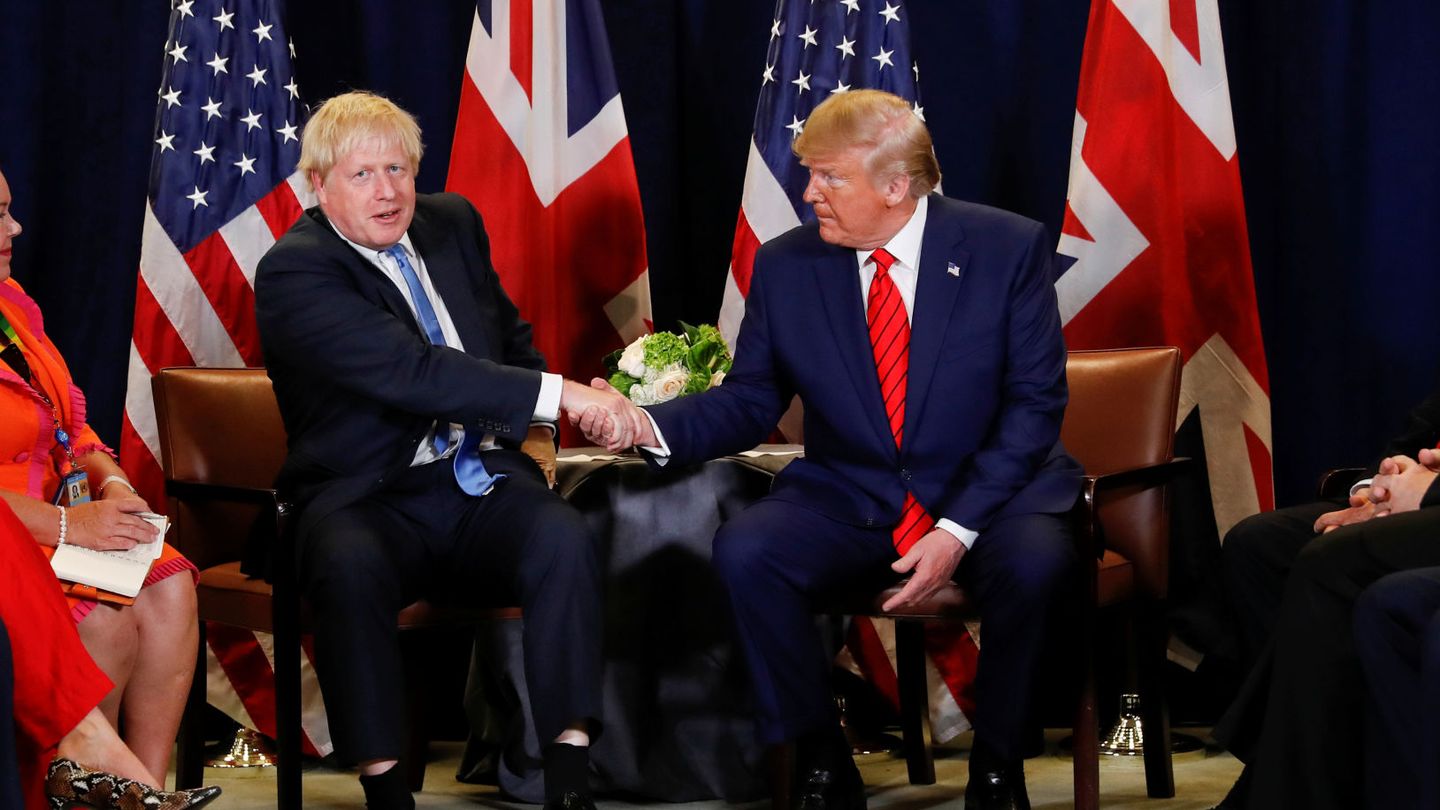 Boris Johnson, junto a Donald Trump en un 'meeting' en Nueva York. (Reuters)