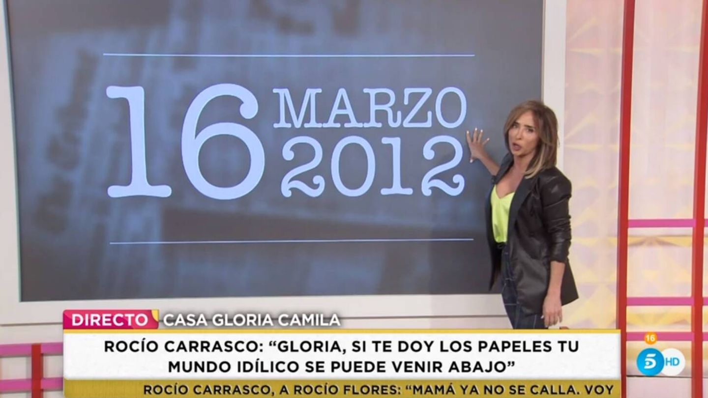 María Patiño en 'Socialité'. (Mediaset España)