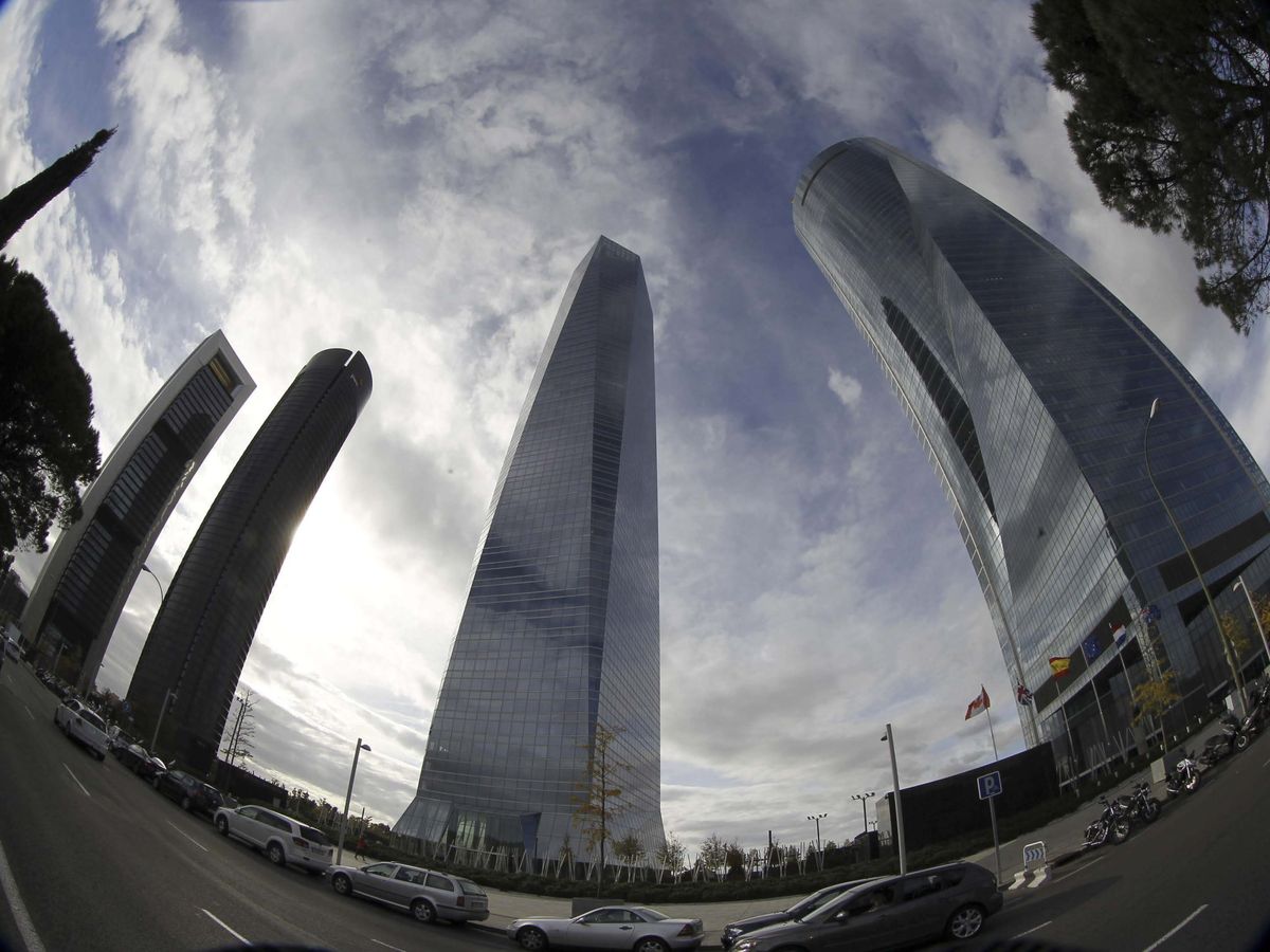 Foto: Las Cuatro Torres del parque empresarial junto al Paseo de la Castellana, en Madrid