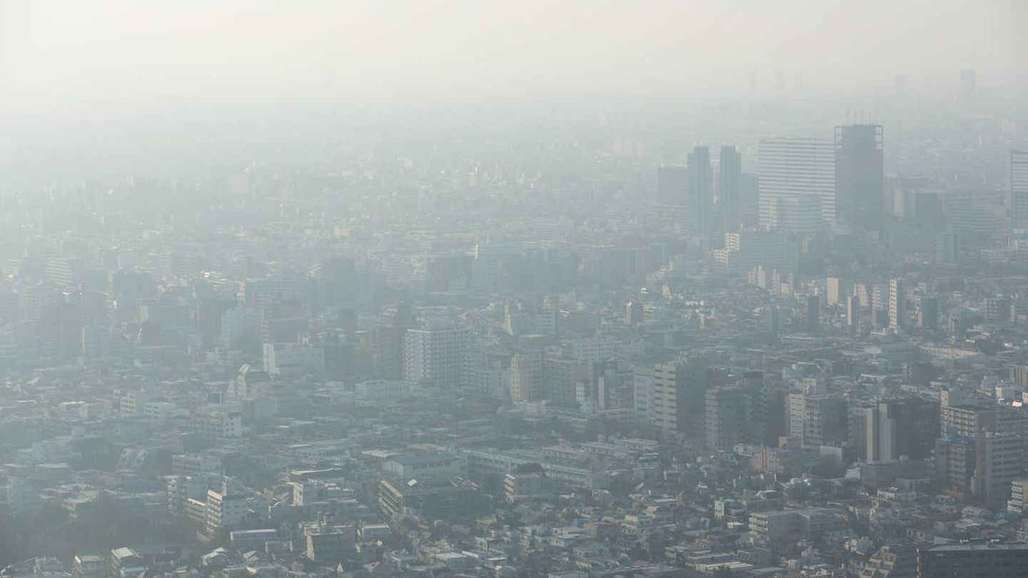 La nube tóxica de Tokio, Japón. (iStock)