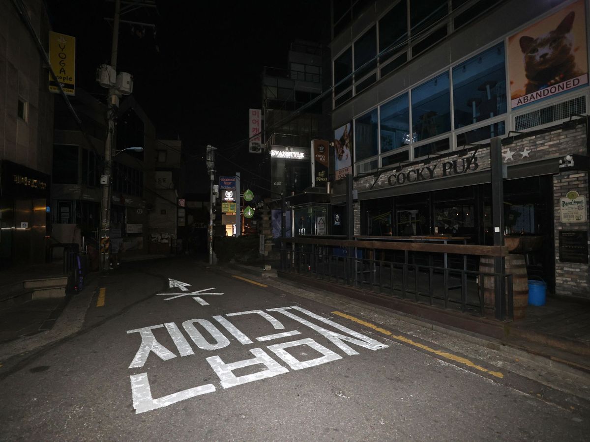 Foto: Calles vacías en Seúl. (EFE)