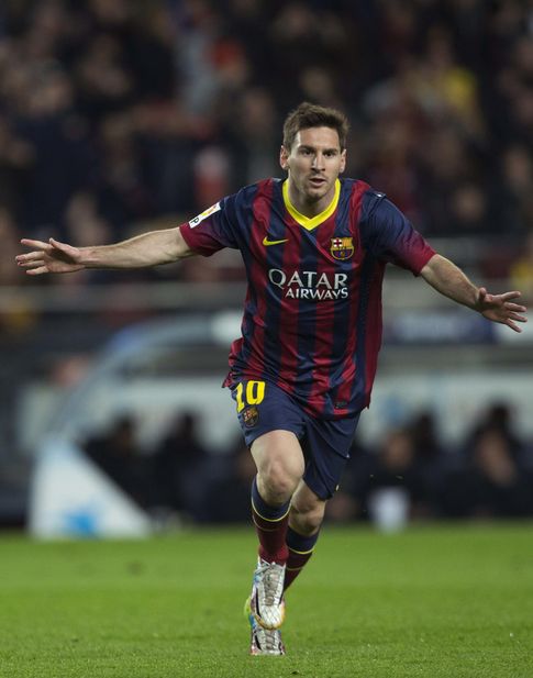Foto: Messi, en un partido con el Barcelona (Efe).