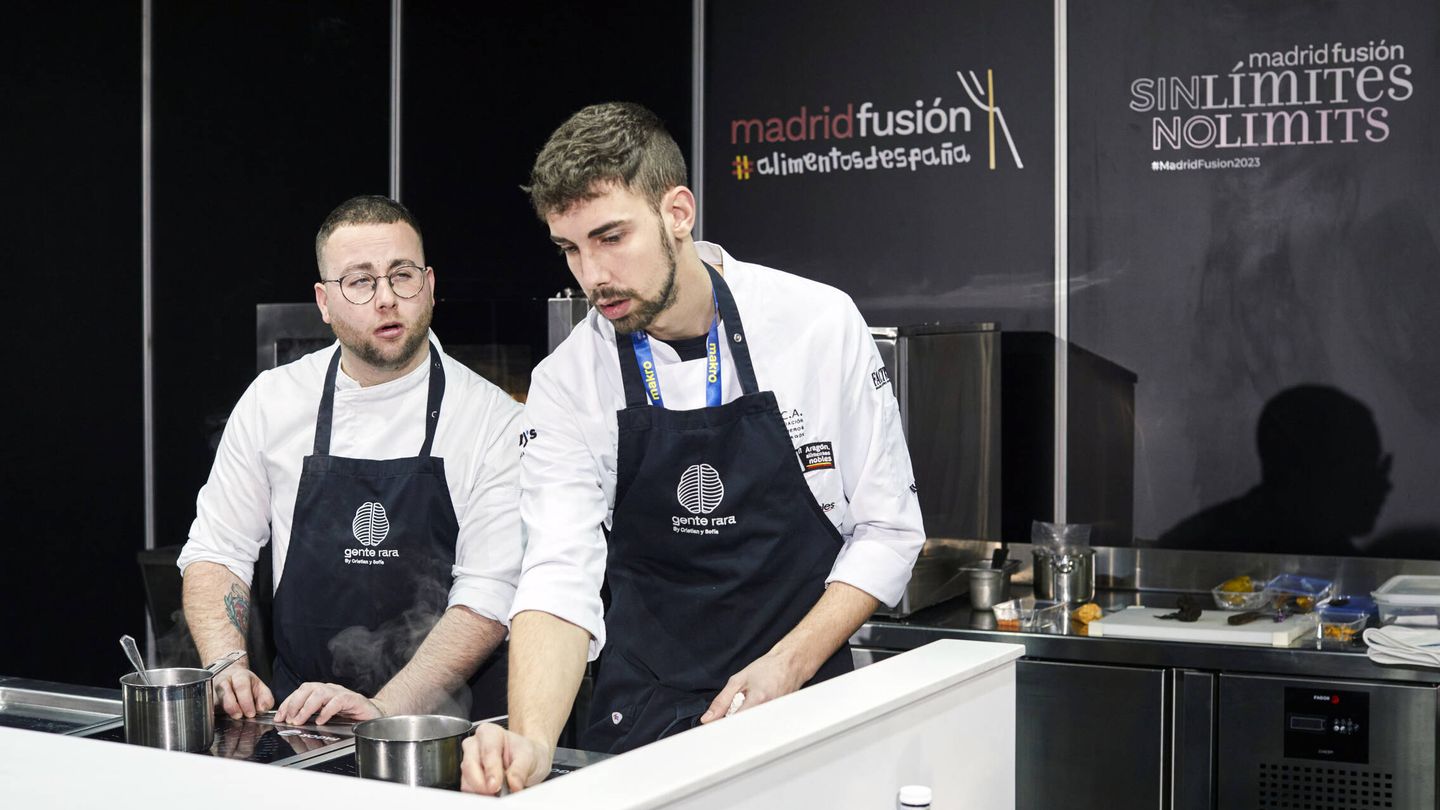Cocineros del restaurante Gente Rara en Madrid Fusión 2023. Foto: cortesía.