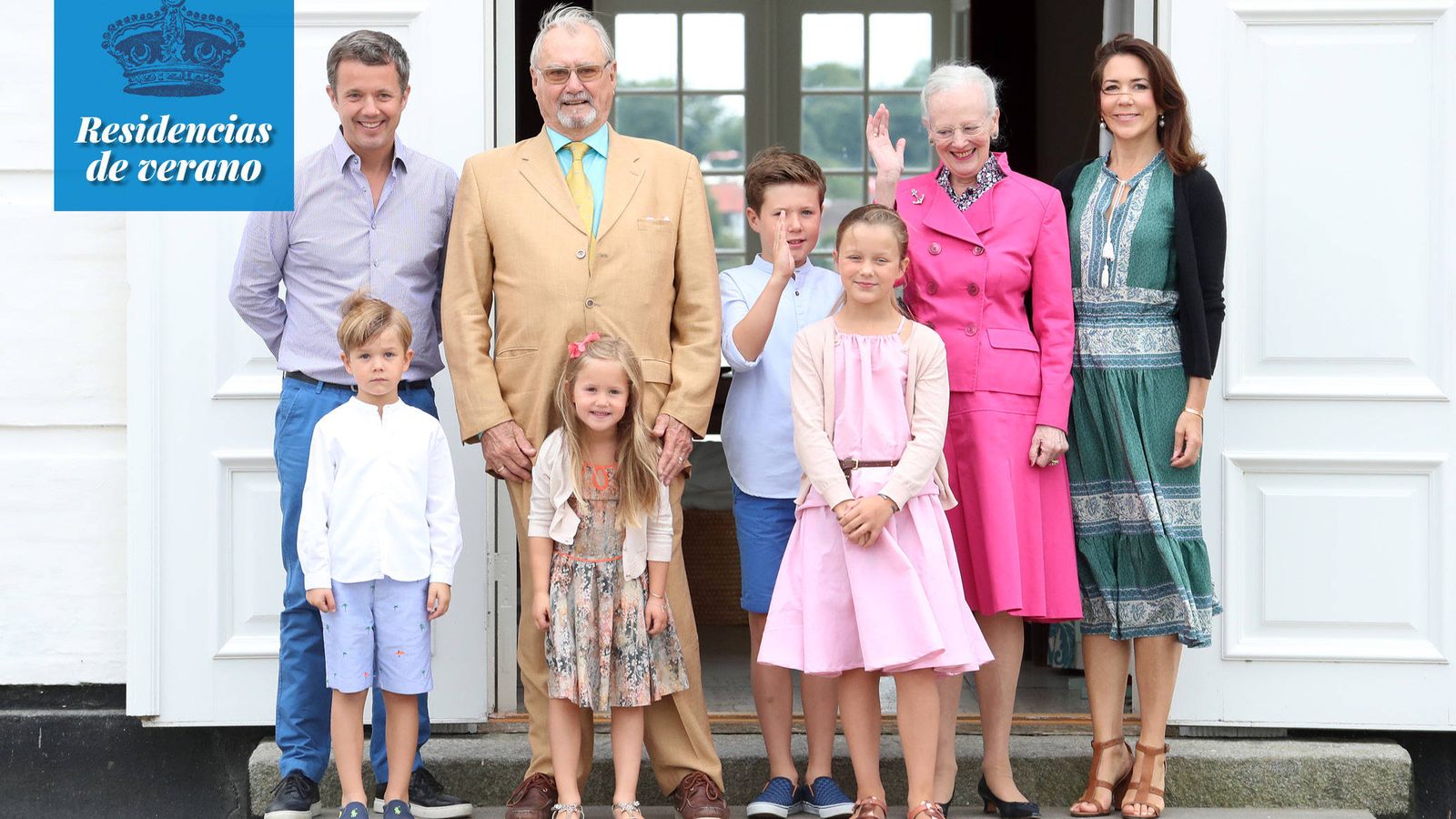 Foto: La familia real en Grasten. (Getty Images)