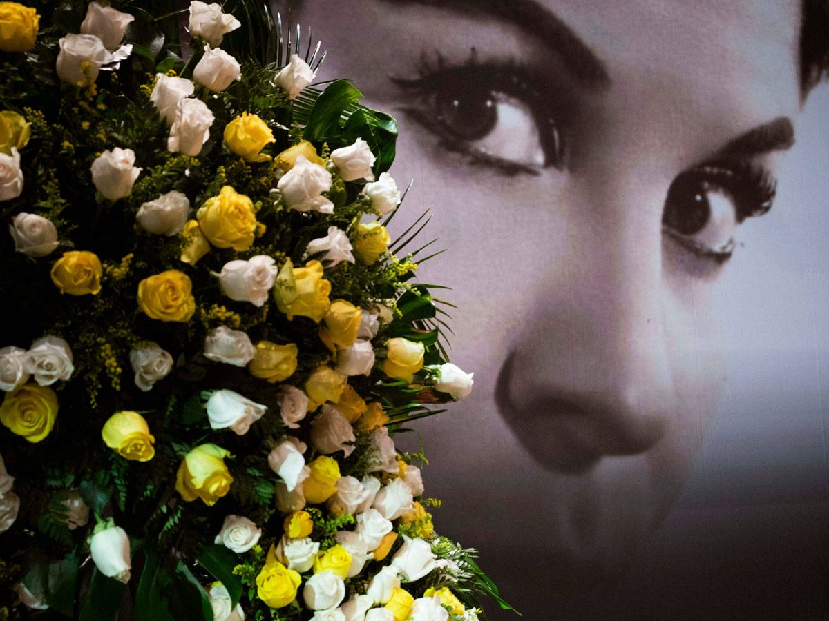 Foto: Imagen del funeral de Lina Morgan. (EFE)