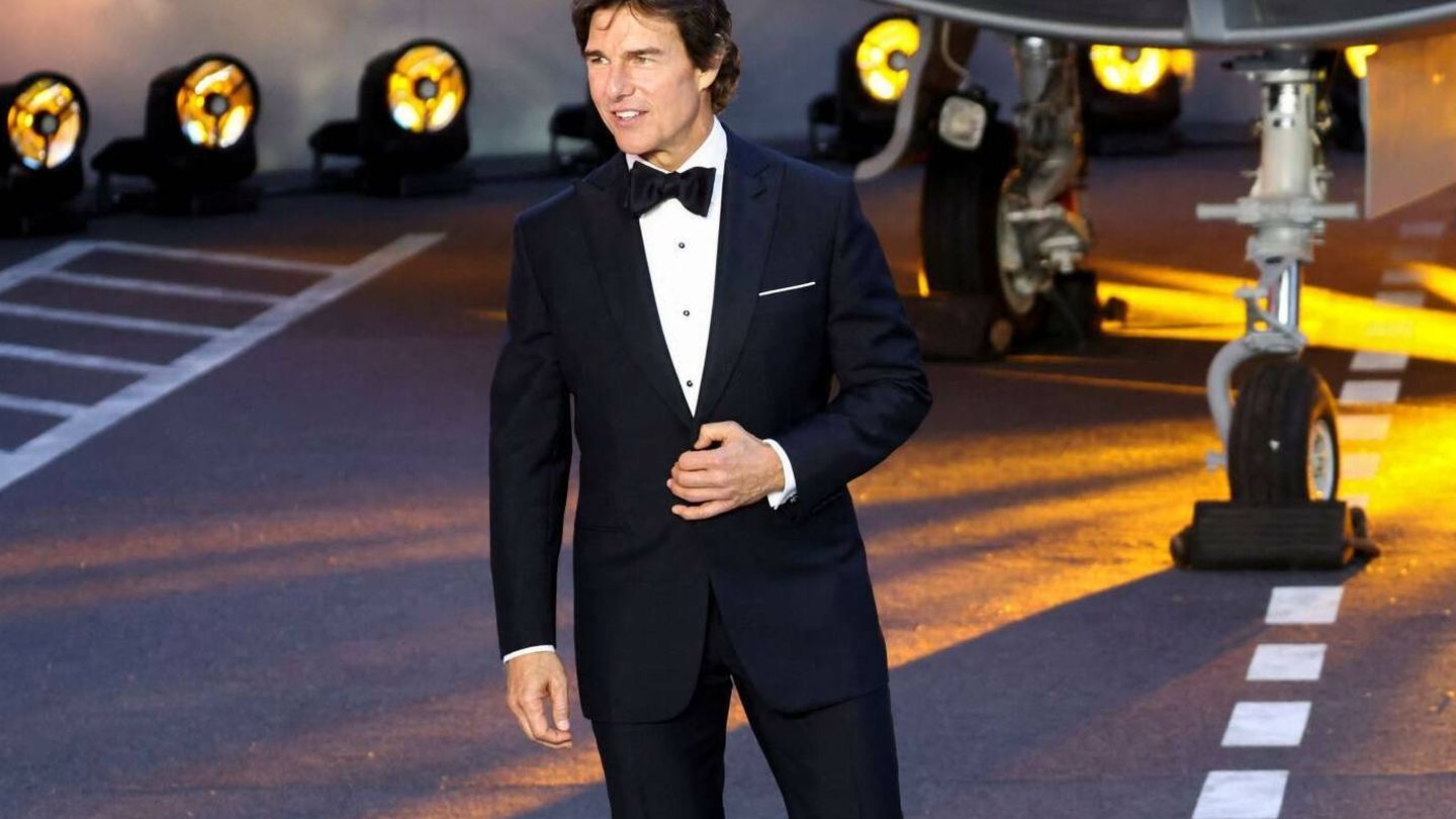 Tom Cruise en la 'première' de 'Top Gun: Maverick' en Londres. (Reuters)