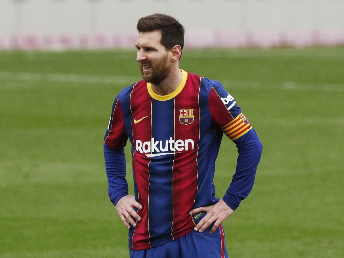 Foto: Messi durante un partido en el Camp Nou con el Barcelona. (Efe)
