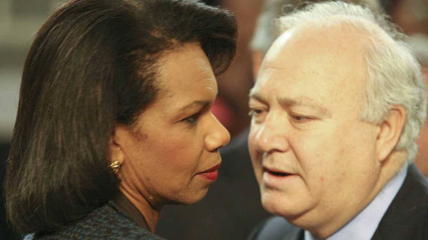 Moratinos con Condoleezza Rice. (Reuters)