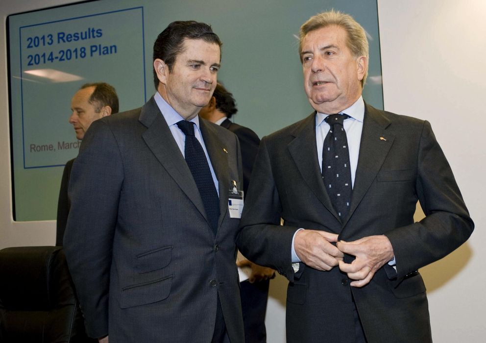 Foto: El presidente de Endesa, Borja Prado, junto al vicepresidente de la compañía, Fulvio Conti (EFE)