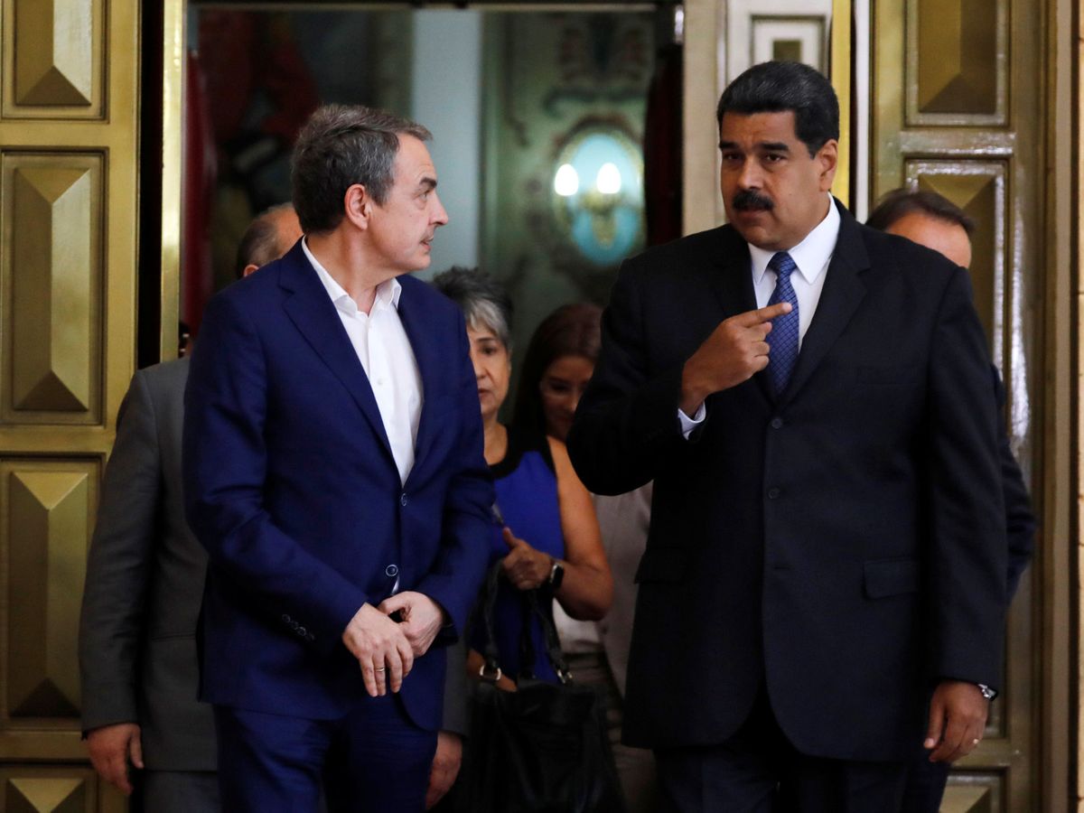 Foto: Encuentro entre Zapatero y Maduro en 2018. (Reuters/Carlos Jasso)