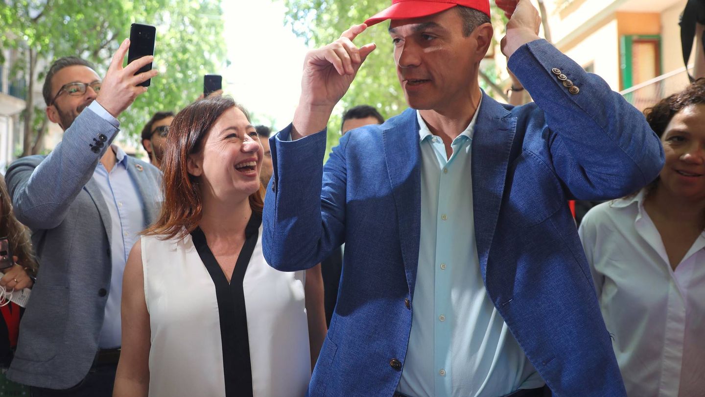 Pedro Sánchez y la presidenta de Baleares, Francina Armengol, el pasado 24 de mayo en Palma. (Inma Mesa | PSOE)