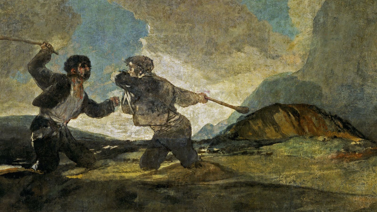Foto: 'Duelo a garrotazos', de Francisco de Goya.