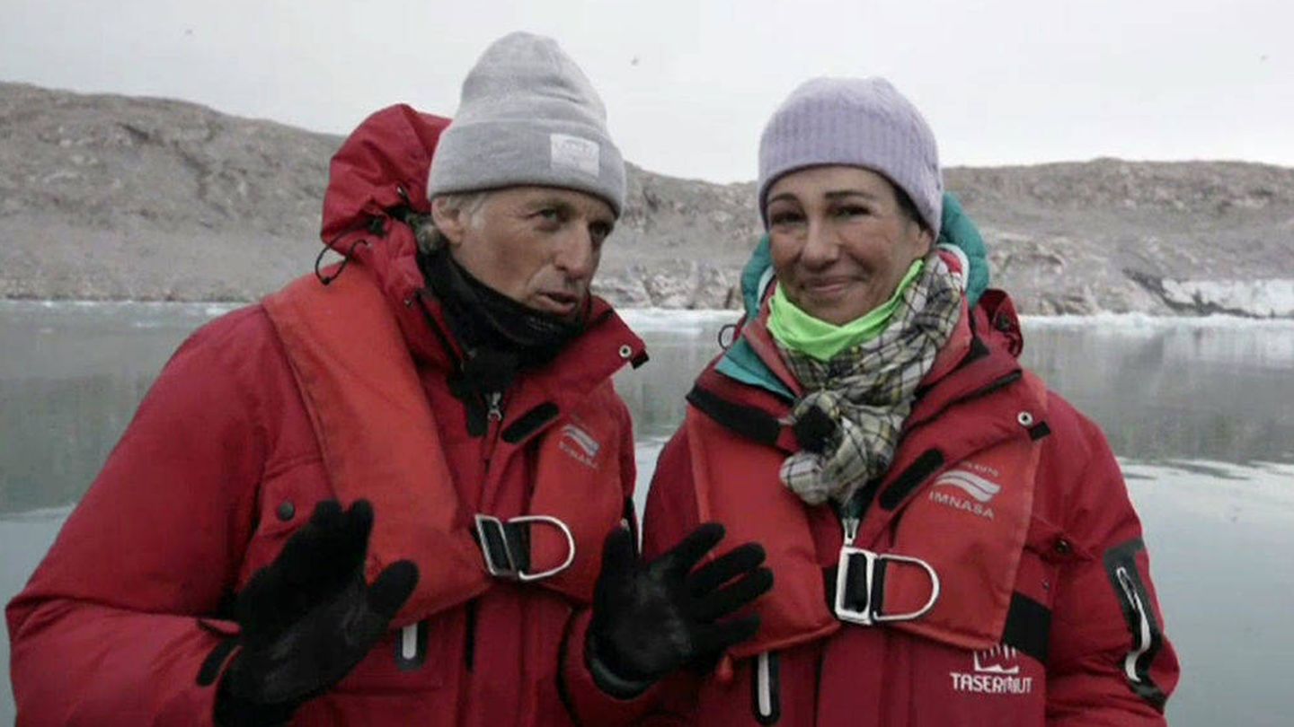 Jesús Calleja y Ana Botín visitando Groenlandia. (Cuatro).
