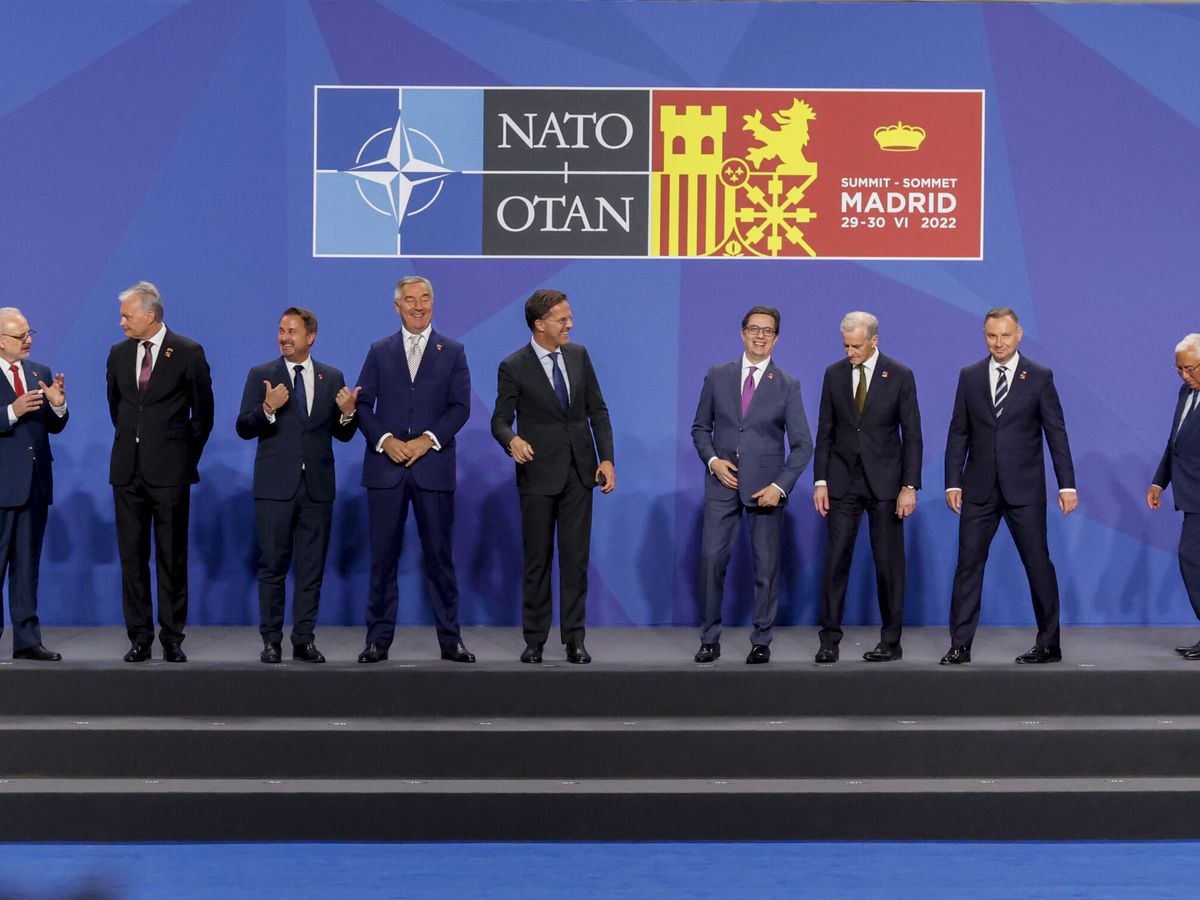 Foto: Jornada inaugural de la cumbre de la OTAN en Madrid. (EFE/Brais Lorenzo)