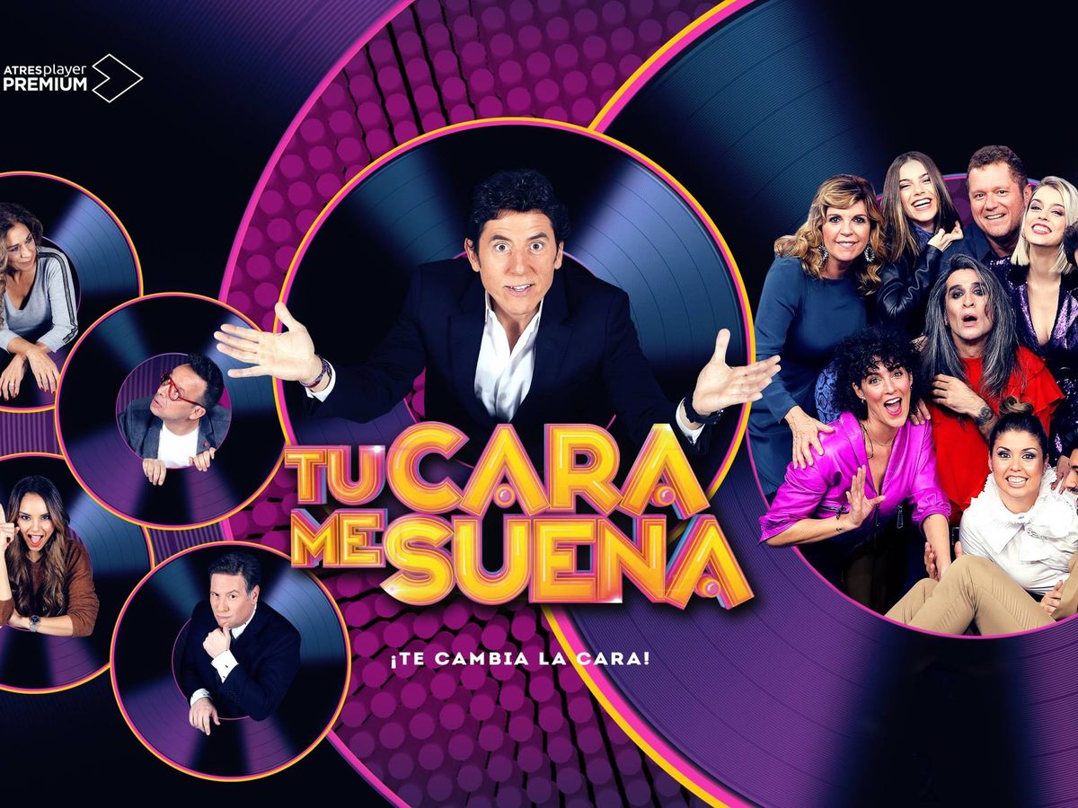 Foto: Cartel promocional de 'Tu cara me suena'. (Antena 3).