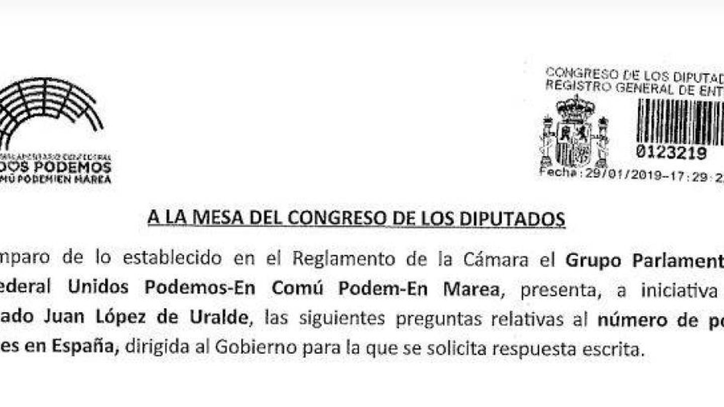 El diputado Juan López de Uralde pregunta al Gobierno por el número de pozos ilegales