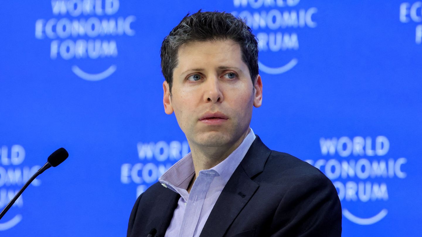 Sam Altman, director ejecutivo de OpenAI, en el Foro Económico Mundial, en Davos (Reuters)