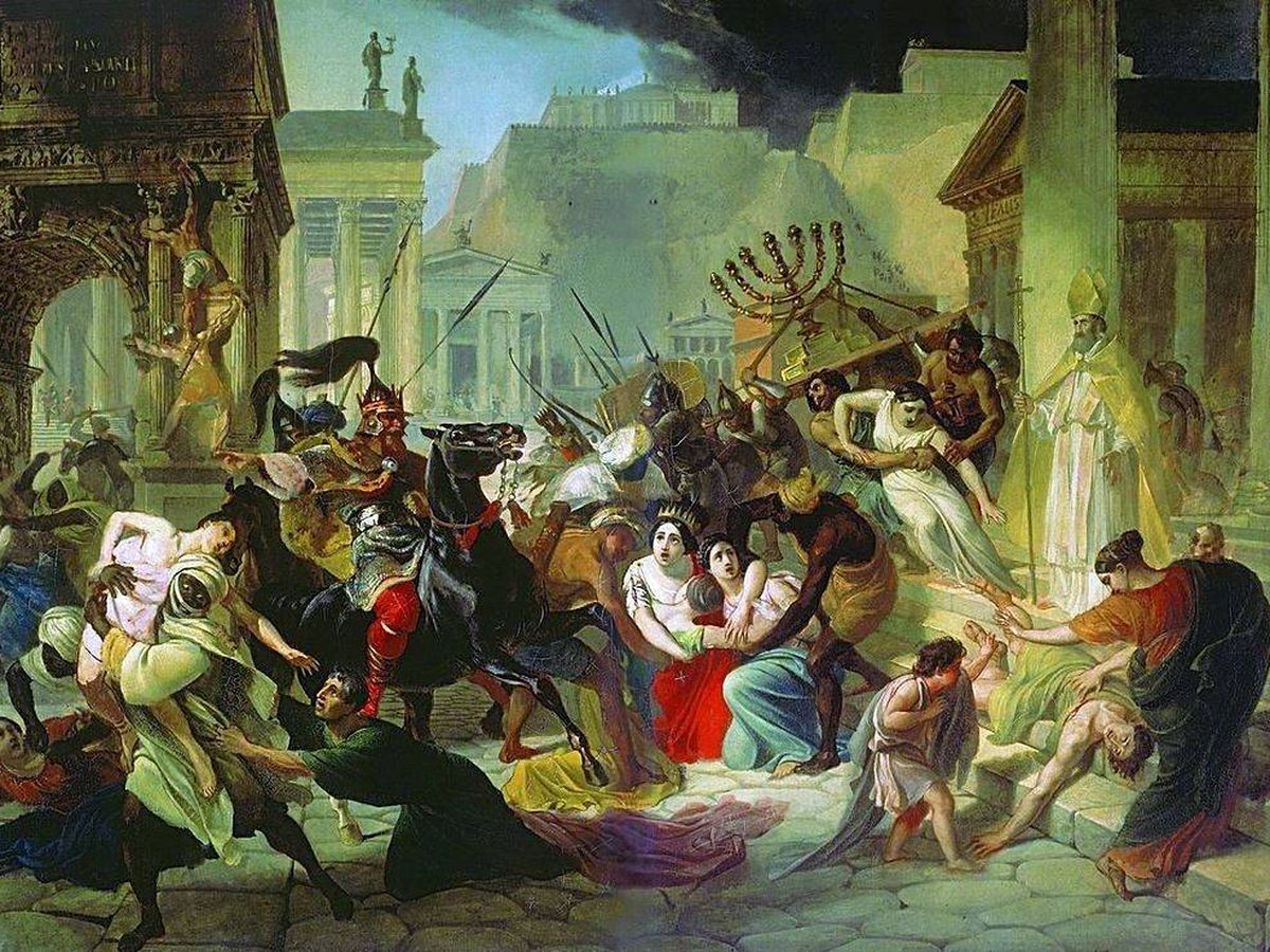 Foto: Saqueo de Roma en el año 455 d. C. por Karl Briullov.