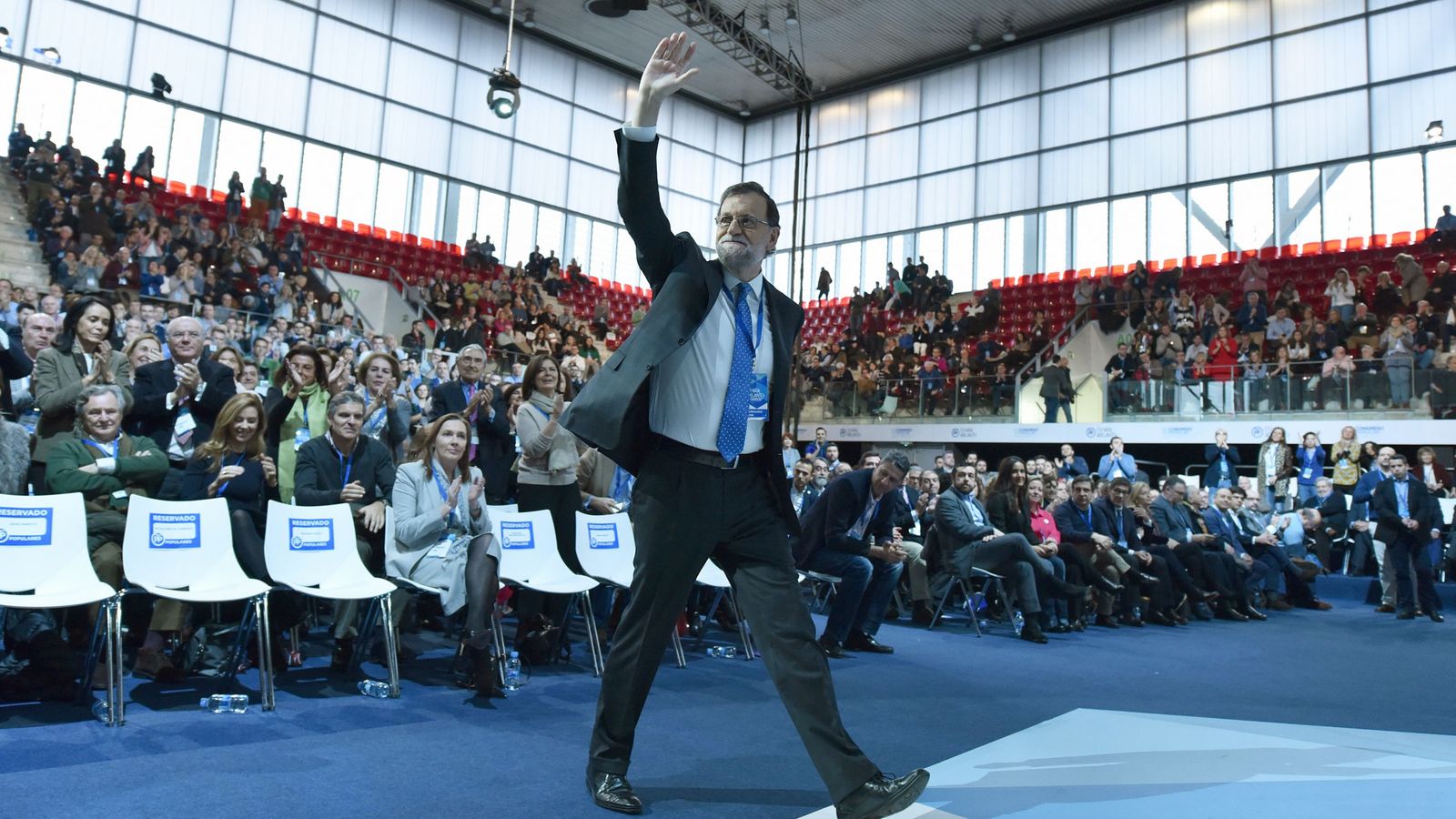 Foto: El líder del PP, Mariano Rajoy, en el acto de clausura del XVIII Congreso Nacional del Partido Popular. (EFE)