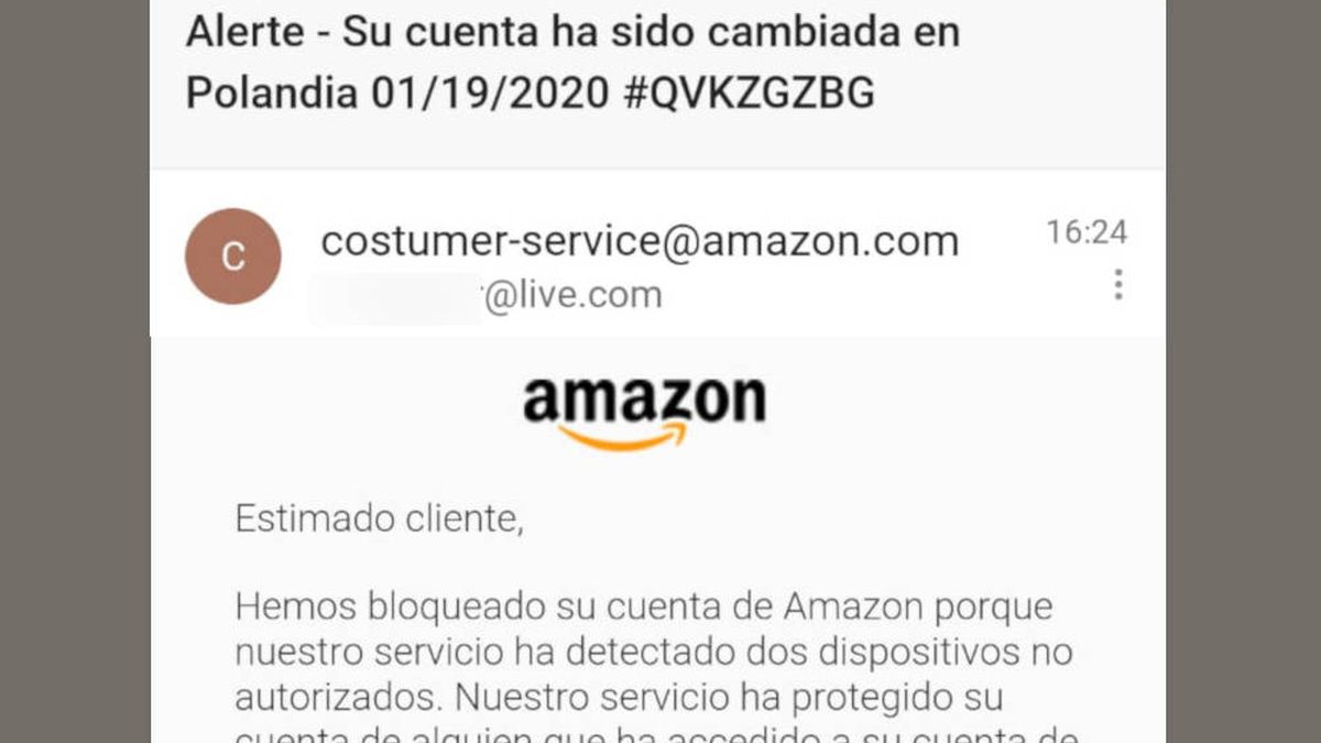 No, nadie ha accedido a tu cuenta de Amazon: así van a intentar robar tus datos