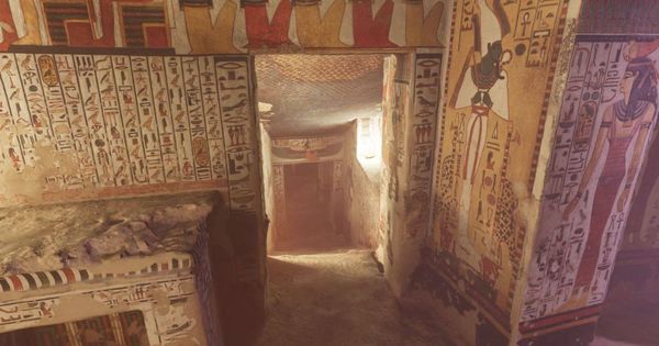 Foto: Parte de la tumba de Nefertari. (Curiosity Stream)