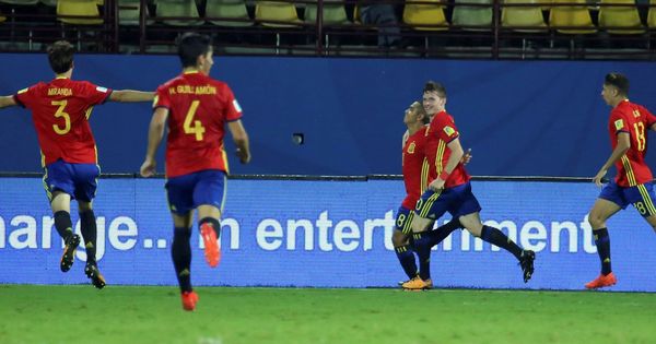 Foto: España disputará los cuartos de final del Mundial Sub 17. (EFE)
