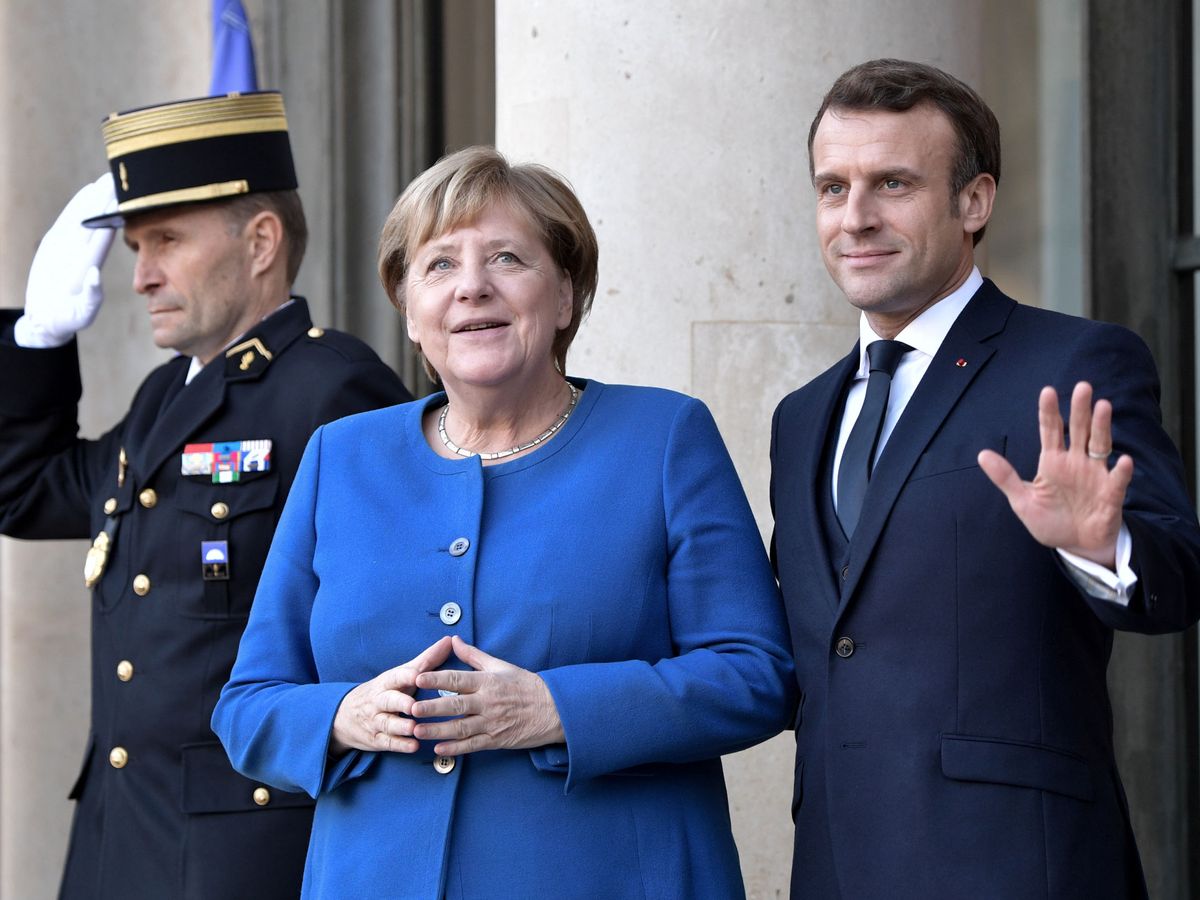 Foto: Angela Merkel y Emmanuel Macron. (Reuters)