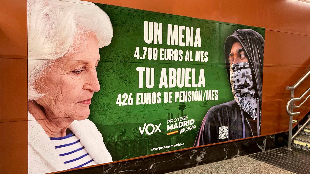 Fiscalía investiga si Vox comete un delito de odio por el cartel electoral contra los menas