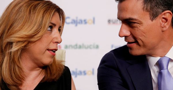 Foto: La presidenta de la Junta de Andalucía, Susana Díaz, junto al presidente del Gobierno, Pedro Sánchez. (Reuters)