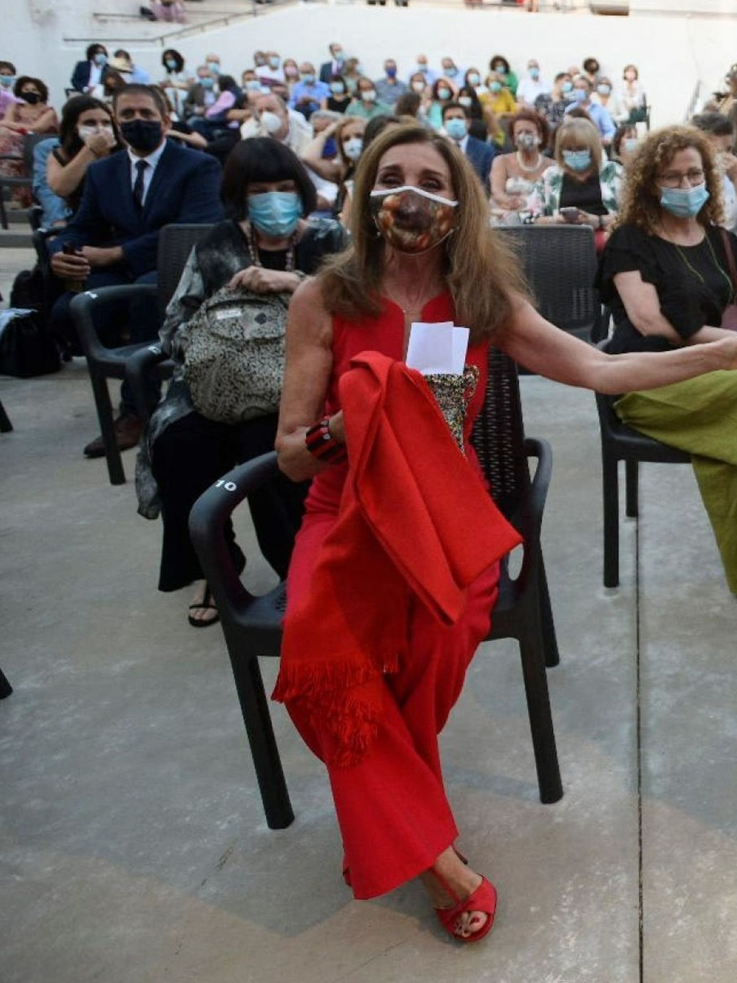 Ana Belén, durante el acto de entrega del Premio Corral de Comedias en la 43 edición del Festival de Teatro Clásico de Almagro. (EFE)