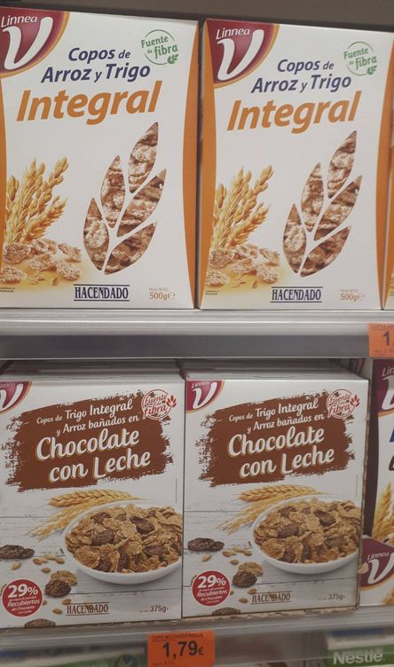 Todos ellos son marca Hacendado, pero los cereales integrales están fabricados por Siro y los de chocolate, por Dalycer. (M. V.)