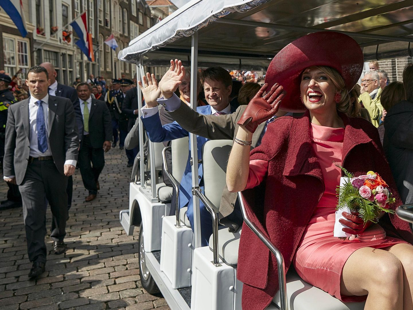 La reina Máxima, celebrando el Día del Rey de 2015. (Reuters)