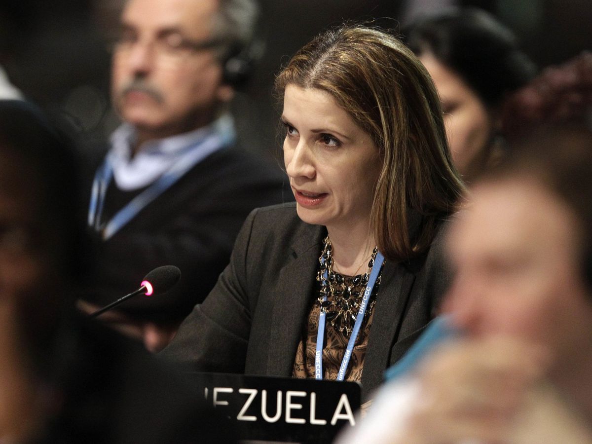 Foto: Claudia Salerno, la jefa de la misión de Venezuela ante la UE. (Foto: Reuters)