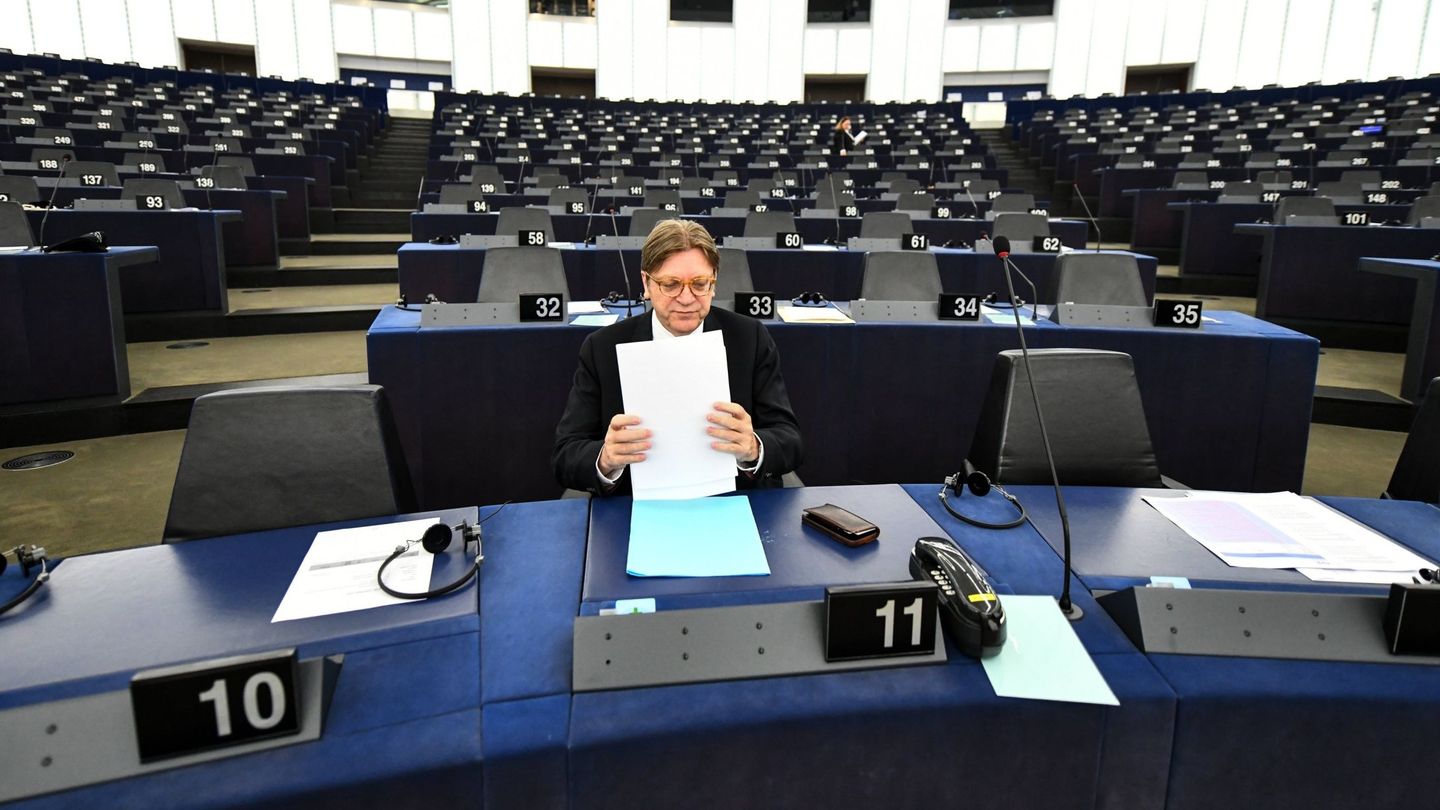 El presidente de los liberales (ALDE), el belga Guy Verhofstadt (EFE)