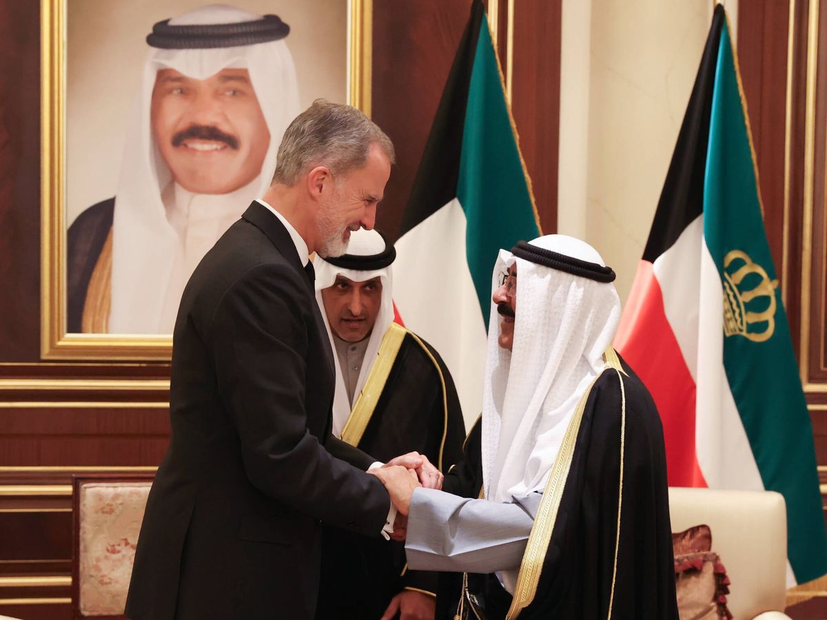 Foto:  El rey Felipe, en Kuwait. (Casa del Rey)