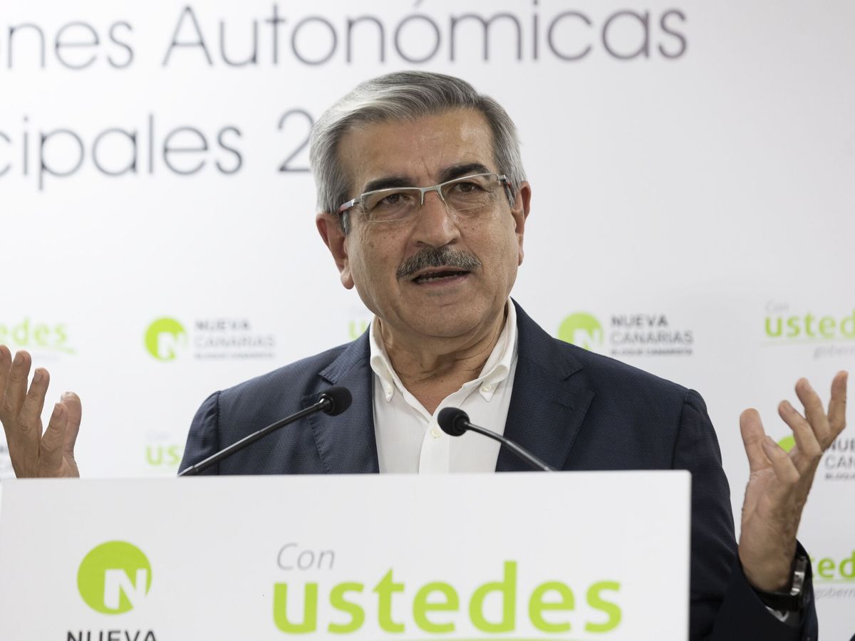 Foto: Román Rodríguez, líder de Nueva Canarias. (EFE/Quique Curbelo)