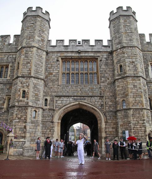 Fachada exterior del castillo de Windsor (I.C.)