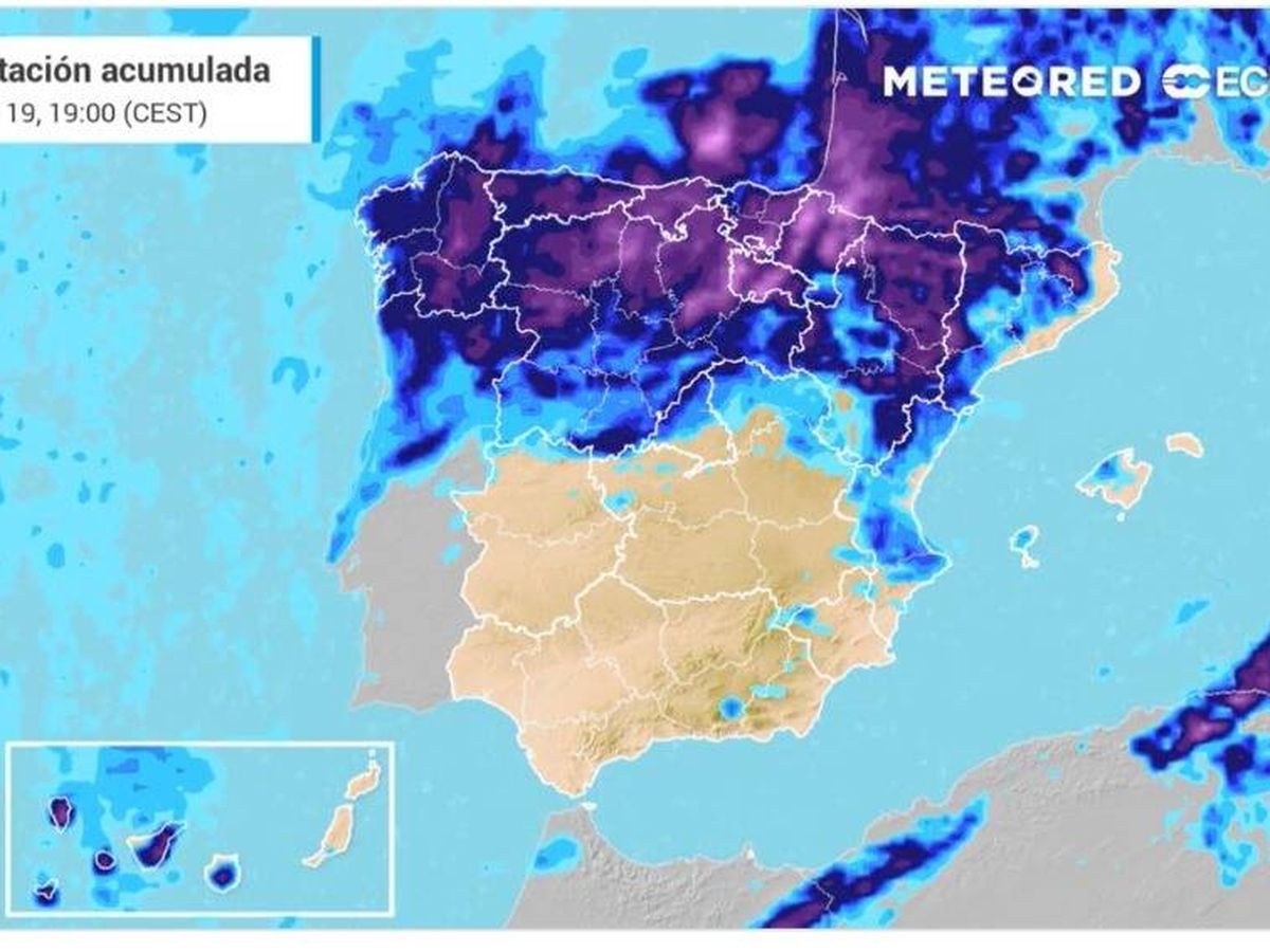 Foto: Alerta por lluvias, fuertes rachas de viento y granizo en España: una nueva DANA deja inestabilidad en estas zonas (Meteored/X)