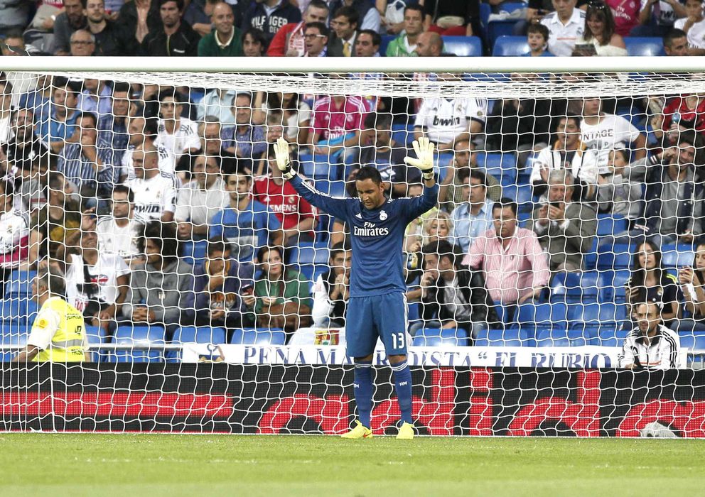 Foto: Keylor Navas, en su único partido oficial como portero del Real Madrid.
