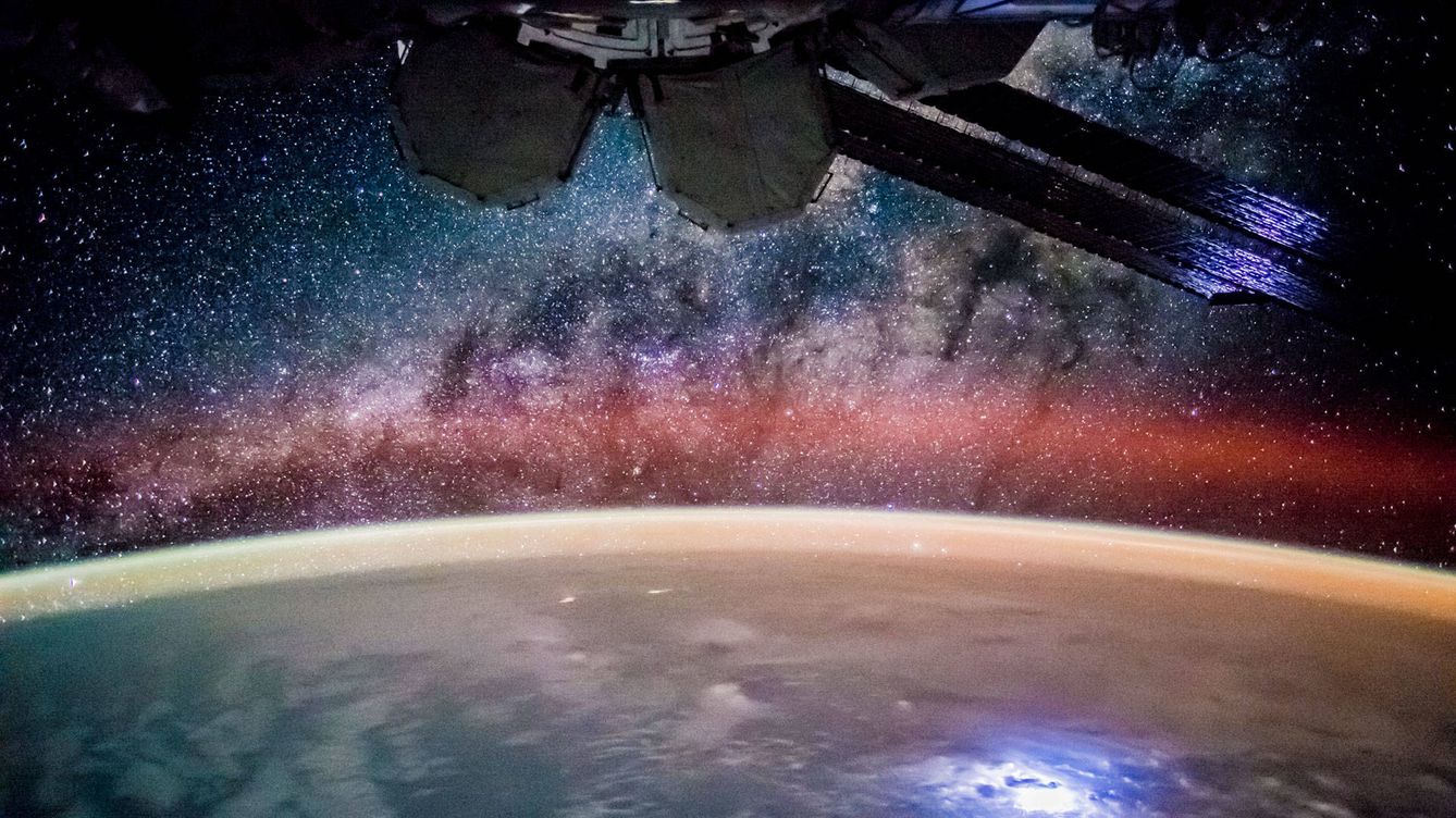 Foto: Vista de firmamento desde la Estación Espacial Internacional (NASA/ESA)
