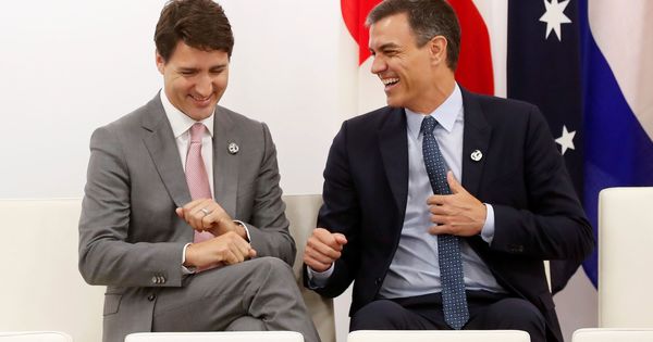 Foto: El primer ministro de Canadá, Justin Trudeau, y el presidente del Gobierno de España, Pedro Sánchez. (EFE)