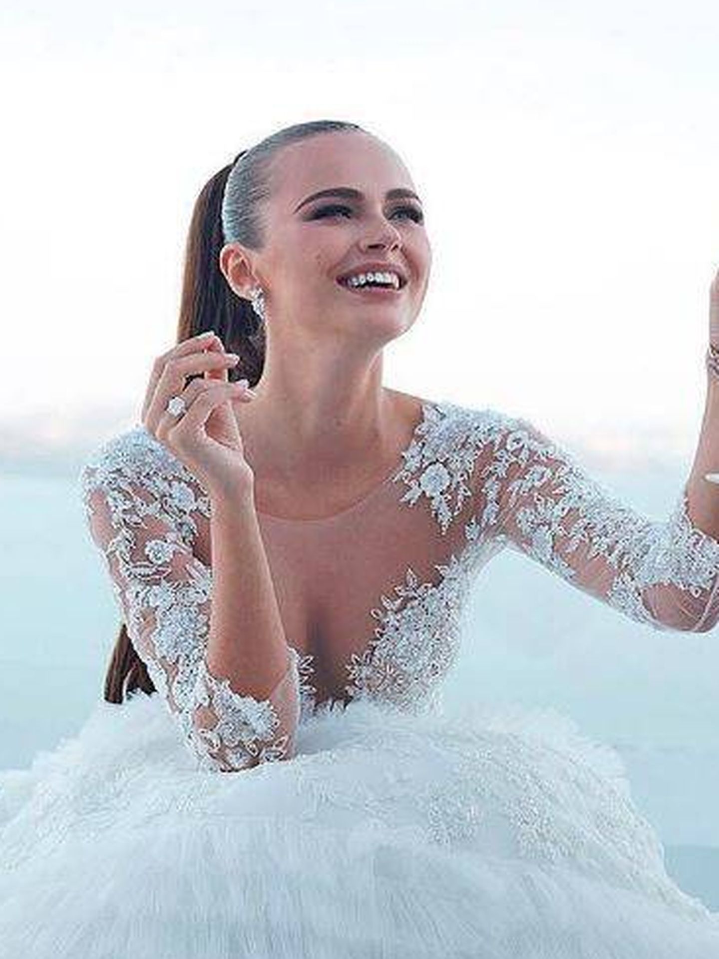 Xenia Deli durante su boda (Instagram)