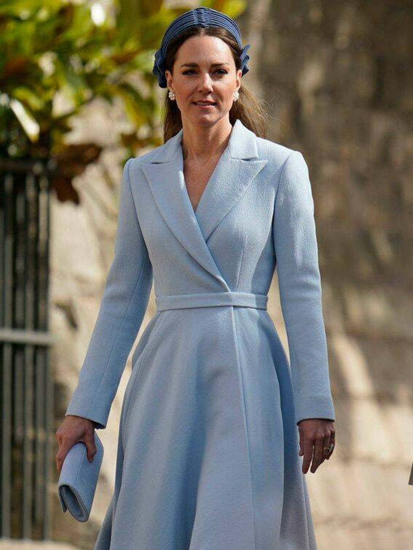 El look de Kate Middleton, en el Domingo de Pascua. (Getty/WPA Pool/Andrew Matthews)