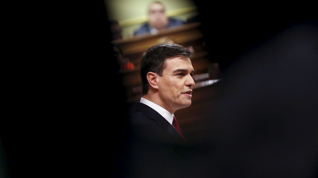 Foto: Pedro Sánchez, durante su discurso de investidura este 1 de marzo en el Congreso. (Reuters)