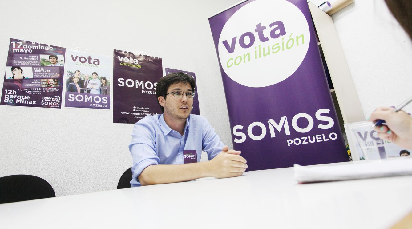 El candidato a la alcaldía de Somos Pozuelo, Pablo Perpinyà. (E.Villarino)