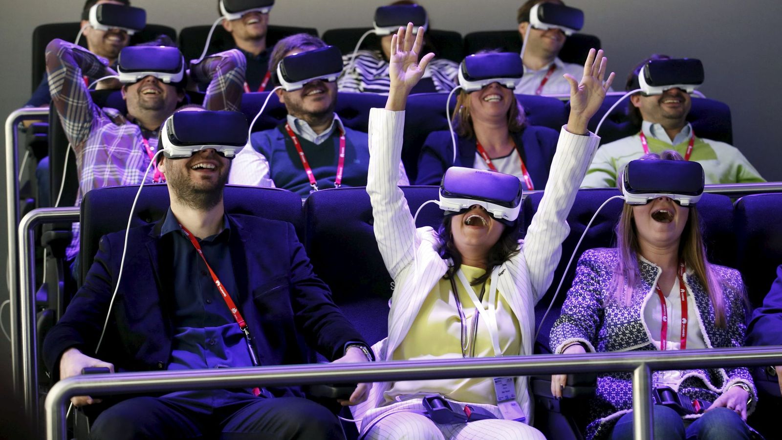 Foto: Samsung ha montado una atracción virtual en el Mobile World Congress. (Reuters)
