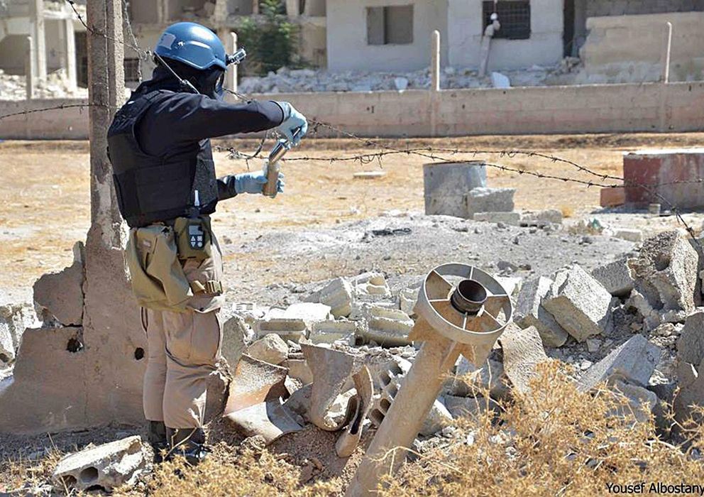 Foto: Los inspectores de la ONU en Siria. (EFE)
