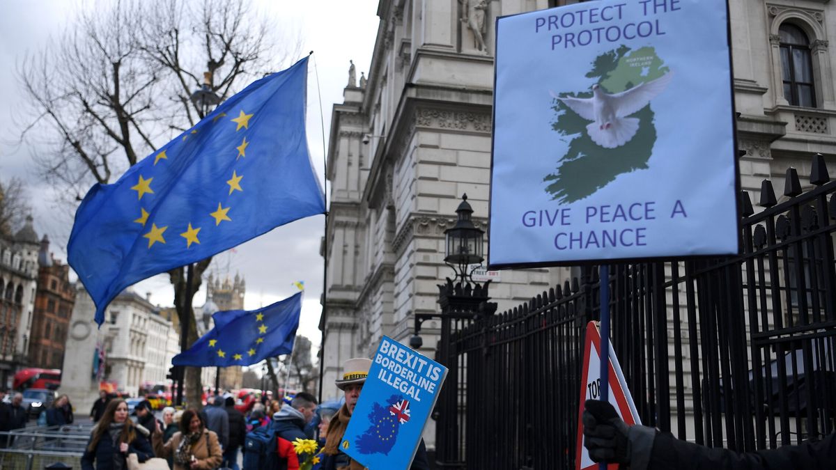 Manifestantes piden en Londres el regreso de Reino Unido a la UE